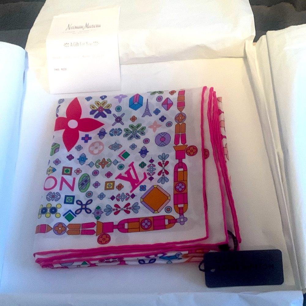Louis Vuitton silk scarf